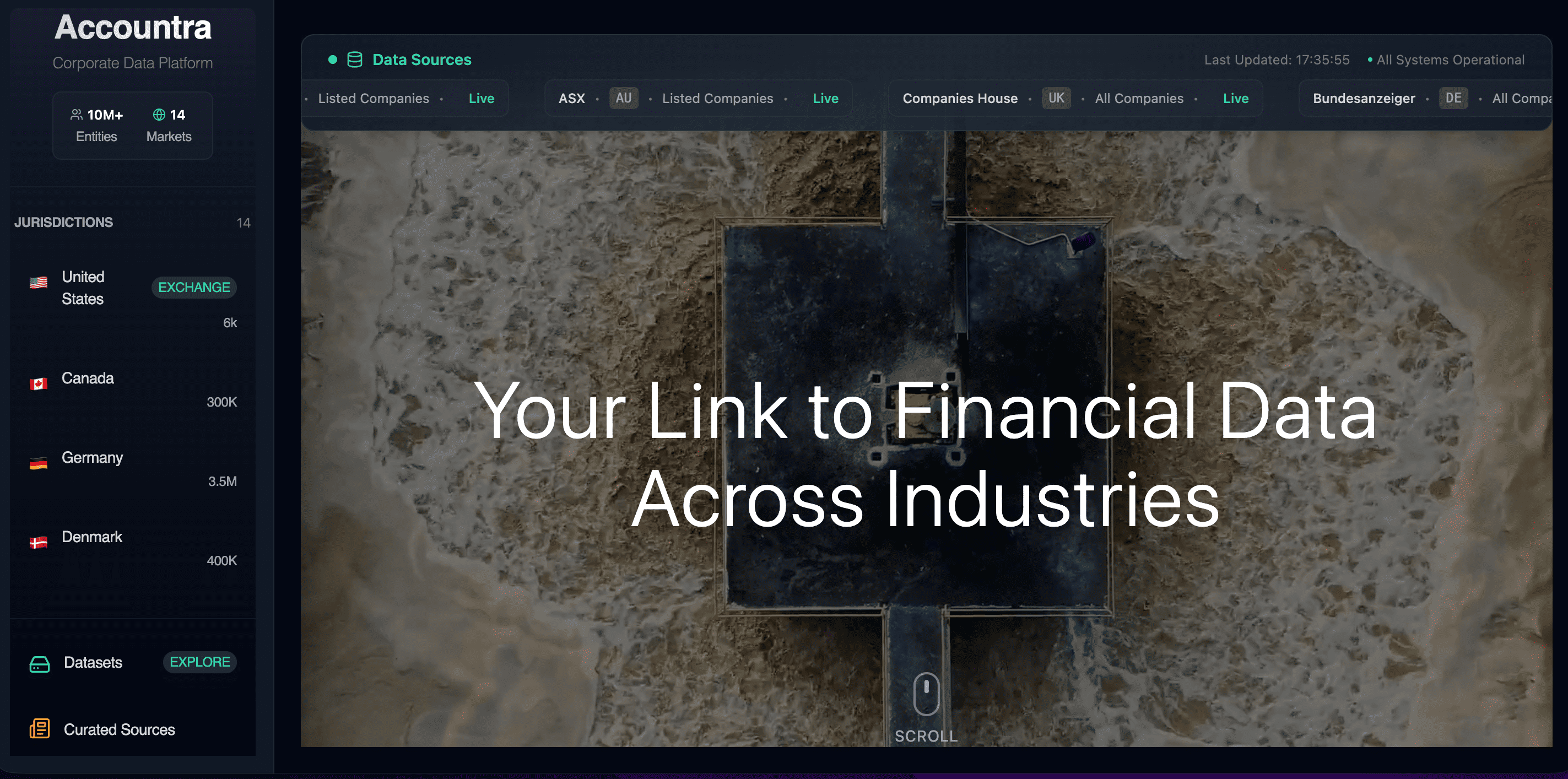 Accountra platform interface